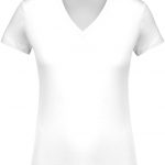 Tailoring of women's T-shirts with a V-neck